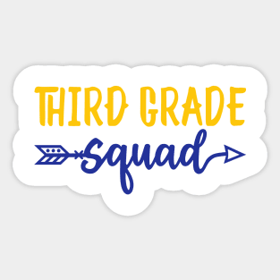 Third grade squad Sticker